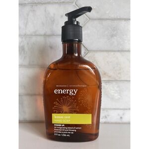 Bath & Body Works Aromatherapy ENERGY LEMON ZEST Hand Soap 8 fl oz HTF Read Desc